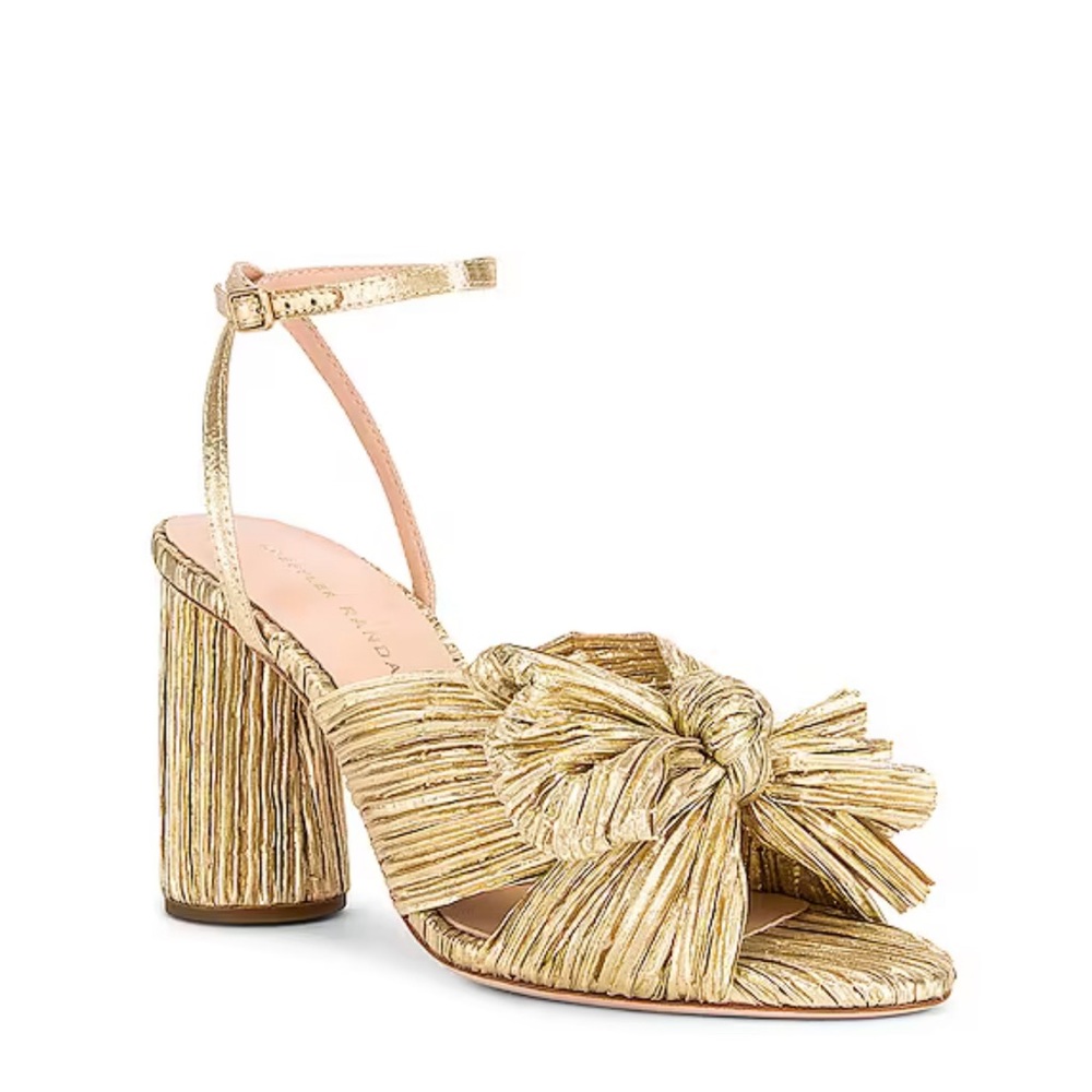 Loeffler Randall Gold Heeled Sandals